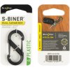 NITE IZE Plastová oboustranná karabina S-Biner, černá - velikost 2 NITE IZE Plastová oboustranná karabina S-Biner, černá - velikost 2