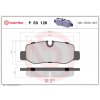 Sada brzdových platničiek, vždy 4 kusy v sade BREMBO P 50 126 (P50126) Sada brzdových platničiek, vždy 4 kusy v sade BREMBO P 50 126 (P50126)