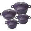 Sada hrncov MasterClass 4 ks s nepriľnavým povrchom fialové MCMCRDPUR4 Sada hrncov MasterClass 4 ks s nepriľnavým povrchom fialové MCMCRDPUR4