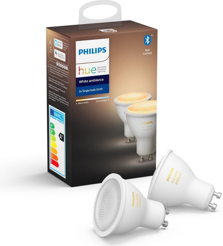 Philips Hue White Ambiance, 2x žiarovka 5,5W GU10 DIM