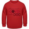 AWDis Detská Mikina - Dizajn s motívom - Láska a pes - Ohnivá červená - 3 - 4 Roky - Detské AWDis Detská Mikina - Dizajn s motívom - Láska a pes - Ohnivá červená - 3 - 4 Roky - Detské