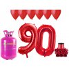 HeliumKing Hélium párty set na 90. narodeniny s červenými balónmi HeliumKing Hélium párty set na 90. narodeniny s červenými balónmi