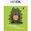 HEYDA Blok transparentných papierov sova 10 listov HEYDA Blok transparentných papierov sova 10 listov