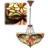 Reversed Tiffany luster do obývačky LILY Ø50 3XE27 Reversed Tiffany luster do obývačky LILY Ø50 3XE27