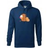 Kapybara so zmrzlinou - Mikina pánska Cape s kapucňou - 2XL ( Polnočná modrá ) Kapybara so zmrzlinou - Mikina pánska Cape s kapucňou - 2XL ( Polnočná modrá )
