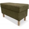 Taburet ELLA s úložným priestorom - menčester - olivový Taburet ELLA s úložným priestorom - menčester - olivový