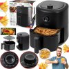 BEZOLEJOVÁ FRITÉZA AIR FRYER 2200W 3L ČASOVAČ TERMOSTAT BEZOLEJOVÁ FRITÉZA AIR FRYER 2200W 3L ČASOVAČ TERMOSTAT