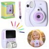 Digitálny okamžitý fotoaparát 16x náplne fixky fialový Digitálny okamžitý fotoaparát 16x náplne fixky fialový