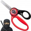 Fiskars detské pravostranné školské nožnice pre deti na učenie 13 cm Ninja Fiskars detské pravostranné školské nožnice pre deti na učenie 13 cm Ninja