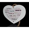 Tabuľka drevená srdce 15cm I Love You Tabuľka drevená srdce 15cm I Love You