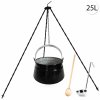 Perfect Home Kotlík s trojnožkou, varechou, naberačkou, 25L, 4ks, Set-102