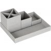 Majster Regál Stolový organizér LENA zo 100% recyklovateľného papiera, sivý, Stone Šedá Majster Regál Stolový organizér LENA zo 100% recyklovateľného papiera, sivý, Stone Šedá