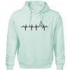 EKG Vianočný stromek Oversized mikina pánska Moon Frost