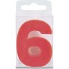 Sviečka v tvare číslice 6 – mini, červená - Stadter Sviečka v tvare číslice 6 – mini, červená - Stadter
