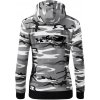 Evolution of man (supersport) - Mikina dámska trendy zipper s kapucňou - M ( Šedý maskáč ) Evolution of man (supersport) - Mikina dámska trendy zipper s kapucňou - M ( Šedý maskáč )