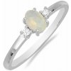 Nefertitis Prsteň strieborný s etiópskym opálom a zirkónmi Ag 925 015001 ETOP - 62 mm (US 10) 1,3 g Nefertitis Prsteň strieborný s etiópskym opálom a zirkónmi Ag 925 015001 ETOP - 62 mm (US 10) 1,3 g
