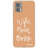 Picasee silikonový průhledný obal pro Motorola Edge 30 Neo - Boss Mama Picasee silikonový průhledný obal pro Motorola Edge 30 Neo - Boss Mama