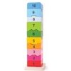 Bigjigs Baby Drevená motorická veža s číslami Bigjigs Baby Drevená motorická veža s číslami
