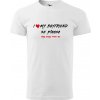 Sablio Tričko s potlačou I love my boyfriend - bílé 4XL Sablio Tričko s potlačou I love my boyfriend - bílé 4XL