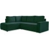 Tmavozelená menčestrová rozkladacia rohová pohovka (ľavý roh) Brave Dave – Miuform Tmavozelená menčestrová rozkladacia rohová pohovka (ľavý roh) Brave Dave – Miuform