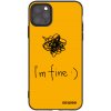 Picasee silikónový čierny obal pre Apple iPhone 11 Pro Max - I am fine Picasee silikónový čierny obal pre Apple iPhone 11 Pro Max - I am fine