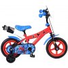 Detský bicykel Spider-Man 12″ s prídavnými kolieskami a bidonom Detský bicykel Spider-Man 12″ s prídavnými kolieskami a bidonom