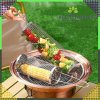 Otočný valcový grilovací košík na rošt na zeleninu, hranolčeky a ryby Otočný valcový grilovací košík na rošt na zeleninu, hranolčeky a ryby