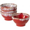 Miska - set 4ks 15cm | 0,55 L, LATTE BOWLS, červená | Costa Nova Miska - set 4ks 15cm | 0,55 L, LATTE BOWLS, červená | Costa Nova