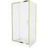 MEXEN/S - Apia Sprchovací kút 100x80, transparent, zlato + vanička Rio 840-100-080-50-00-4510 MEXEN/S - Apia Sprchovací kút 100x80, transparent, zlato + vanička Rio 840-100-080-50-00-4510