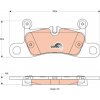 Sada brzdových platničiek kotúčovej brzdy TRW GDB1875 Sada brzdových platničiek kotúčovej brzdy TRW GDB1875