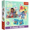 Trefl Trefl Sada 3v1 Lilo&Stitch: Šťastný deň (2x puzzle + pexeso) Trefl Trefl Sada 3v1 Lilo&Stitch: Šťastný deň (2x puzzle + pexeso)