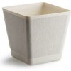 HowHomely PLASTOVÝ KVETINÁČ PILEA TX 30X30 CM KRÉMOVÁ HowHomely PLASTOVÝ KVETINÁČ PILEA TX 30X30 CM KRÉMOVÁ
