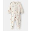 CARTER'S Overal na zips fleece Sleep & Play ivory Floral dievča 3m/veľ.62 CARTER'S Overal na zips fleece Sleep & Play ivory Floral dievča 3m/veľ.62
