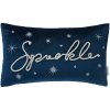 Zamatový dekoračný vankúš s vianočným motívom 30x50 cm Sparkle – Catherine Lansfield Zamatový dekoračný vankúš s vianočným motívom 30x50 cm Sparkle – Catherine Lansfield