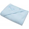 Detská froté osuška s výšivkou a kapuckou New Baby 100x100 modrá žirafka Detská froté osuška s výšivkou a kapuckou New Baby 100x100 modrá žirafka