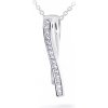 Cutie Jewellery prívesok z bieleho zlata so zirkónmi Z6301 2880 40 10 X 2