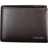 Kožená peňaženka Calvin Klein hnedá, pánska RFID 13 x 10 cm Kožená peňaženka Calvin Klein hnedá, pánska RFID 13 x 10 cm