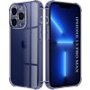 Techsuit - Shockproof Clear Silicone obal pre iPhone 13 Pro Max – dymovo čierny