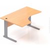 NABYTOK-DIZAJNOVY.SK - BPR19 11 - Kancelársky stôl rohový ľavý Komfort, kovová podnož, 140x70 / 100x76 cm, buk NABYTOK-DIZAJNOVY.SK - BPR19 11 - Kancelársky stôl rohový ľavý Komfort, kovová podnož, 140x70 / 100x76 cm, buk