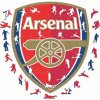 Fan-shop Dřevěné ARSENAL FC Crest 270 dielov Fan-shop Dřevěné ARSENAL FC Crest 270 dielov