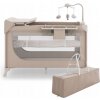 Kinderkraft cestovná postieľka LEODY UP beige with accessories