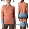 Fox W Defend LS jersey losos, lososová, S Fox W Defend LS jersey losos, lososová, S