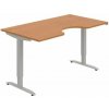 Hobis Pracovný stôl Motion Ergo, ZO, 2S, 160x70,5-120,5x90 cm, jelša/sivá Hobis Pracovný stôl Motion Ergo, ZO, 2S, 160x70,5-120,5x90 cm, jelša/sivá