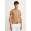 Bavlnené tričko Tommy Hilfiger MW0MW11797 béžová M Bavlnené tričko Tommy Hilfiger MW0MW11797 béžová M