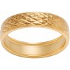 Pozlátený strieborný prsteň rýdzosti 925 s diamantovým a moderným vzorom, veľkosť 16 Pozlátený strieborný prsteň rýdzosti 925 s diamantovým a moderným vzorom, veľkosť 16