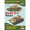 Papierový model - Panzer Pz-IV F-1 Afrikakorps 1942 Papierový model - Panzer Pz-IV F-1 Afrikakorps 1942
