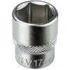 DEMA Nástrčkový kľúč / orech krátky 17 mm 3/8 DEMA Nástrčkový kľúč / orech krátky 17 mm 3/8