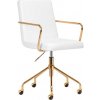 Kozmetické kreslo QS-OF211G zlato-biele Kozmetické kreslo QS-OF211G zlato-biele