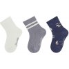 Detské ponožky z bavlny 3 páry Ryba Sterntaler Veľkosť: 19-22 Detské ponožky z bavlny 3 páry Ryba Sterntaler Veľkosť: 19-22