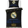 Carbotex bavlna obliečky FC Real Madrid motív Royal Black 100% bavlna Renforcé 70x90 140x200